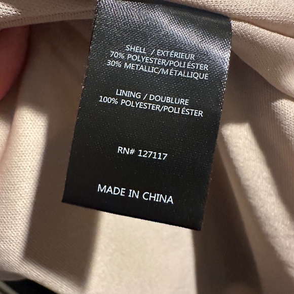 Jewel Badgley Mischka Metallic Maxi Dress with Side Slit - NWT, but Flawed - 14 - Picture 12 of 16